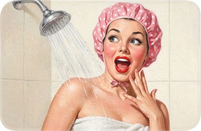 Badmat 60x40 cm - Antislip - Vrouw - Douche - Roze - Badmatten voor badkamer - Badkamermat - Douchemat - Badkamer mat