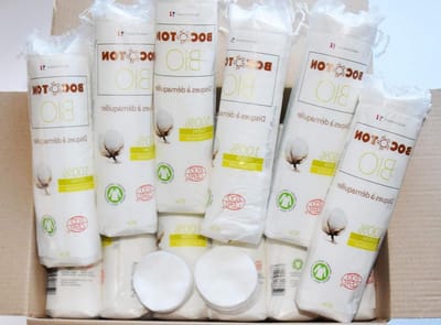 Make-up doekjes biologisch katoen - Make-up pads herbruikbaar - Make-up verwijderen - 100% biologisch katoen - 2400 stuks - Wit