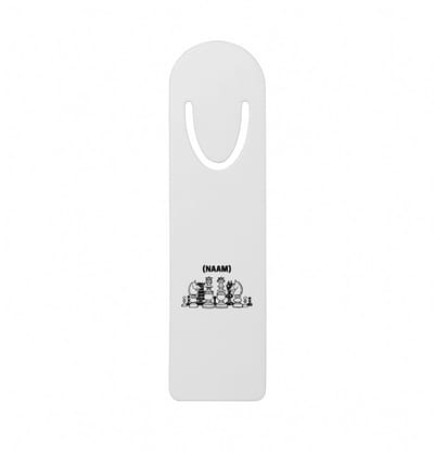 Hacebo® - Schaken met eigen naam metalen boekenlegger - Schaken - Schaker - Denksport Bladwijzer boekenleggers - 12.7 cm x 3.2cm