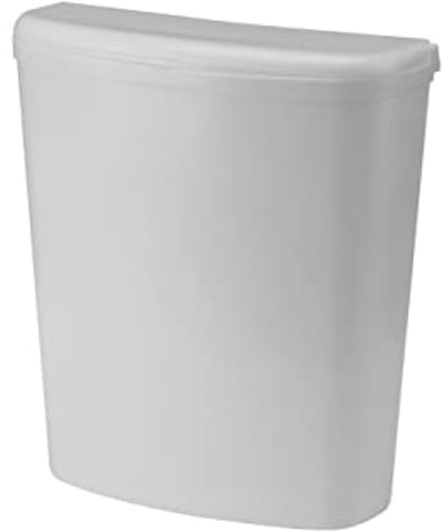 Grijze opvouwbare vuilnisbak met deksel - 5,5 liter - Afvalemmer voor auto of kleine ruimtes - Afmetingen: 22/26,5 x 9/12 x 30 cm