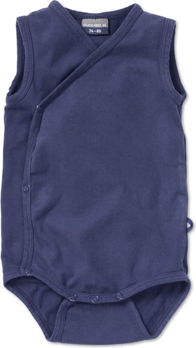 Silky Label romper plum purple - zonder mouw - maat 50/56 - paars