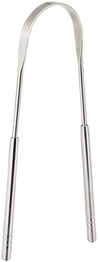 Dailygoods- Tongschraper Roestvrij Staal "U" Vorm - Tongborstel - Veilig - Comfortabel - Duurzaam - Gemakkelijk Schoon te Maken - Tongreiniger