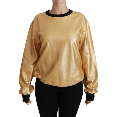 Dolce Gabbana Metallic Sweatshirt Goud
