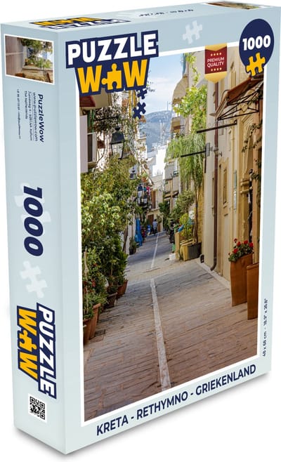 Puzzel Kreta - Rethymno - Griekenland - Legpuzzel - Puzzel 1000 stukjes volwassenen