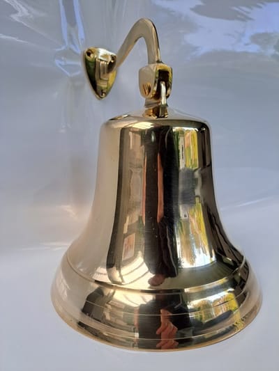 Messing scheepsbel JAV4PL1850 uniek model - deurbel - voordeurbel cafebel bel - cadeau