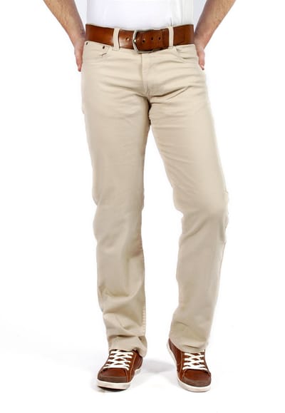 MASKOVICK - Clinton - Heren Jeans – Regular Fit – Stretch Twill – Sand – W44/L32