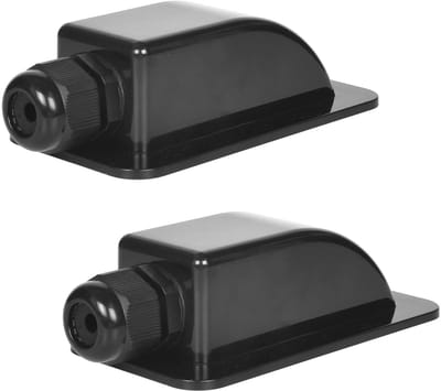 Dailygoody - Dakdoorvoer Set - Waterdichte Kabeldoorvoer - Voor Zonne-installaties - Zwart - Geschikt voor Camper en Caravan - 2 Stuks