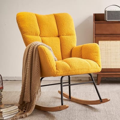 Schommelstoel - Accentstoel Comfortstoel - Ontspannen Zitten - Ergonomische Hoge Rugleuning - Niet gespecificeerd - Niet gespecificeerd