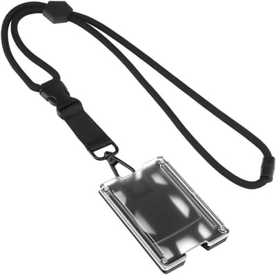 Kaarthouder - Badge houder - Veilig ID tonen - Afneembare clip - 4 kaarten - Zwart