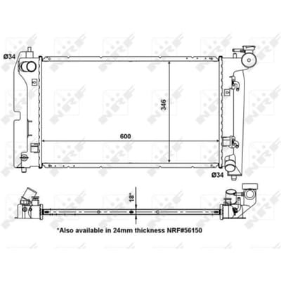 Radiator, motorkoeling NRF 53325