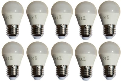 G45 kogellamp 10 stuks | E27 LED lamp 6W=50W | daglichtwit 6400K