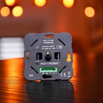 HOFTRONIC Master-Master LED dimmer - 0.5-300W - Fase-afsnijding (trailing edge) - Wisselschakeling