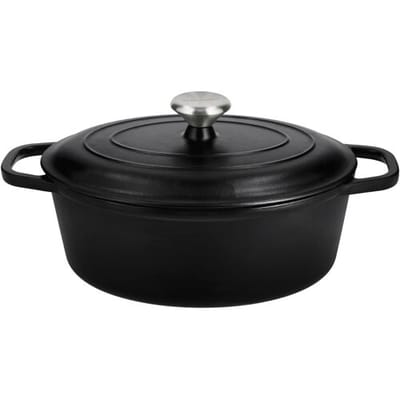 SILVERCREST Gietijzeren braadpan, Ø29 cm (zwart)