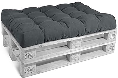 Verstelbare Pallet Kussen - Zitkussen voor Pallet Sofa - Kussen Grafietgrijs - Kwaliteitsmatras voor Palletmeubels