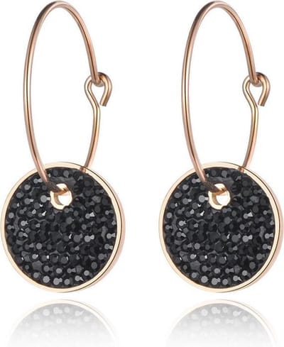 Cilla Jewels Damesoorbellen Black Crystal Storms