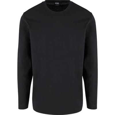 Urban Classics - Basic Longsleeve shirt - 5XL - Zwart
