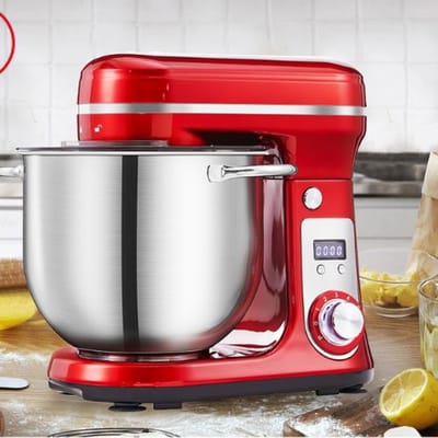Keuken Mixer, Blender - Keukenmachine 6L - RVS - 6 Standen - Keuken - Mixer - Keukenstandmixer - Rood