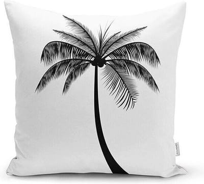 Zethome  - Boom Patroon Kussenhoes - 43 x 43 cm - Soft Touch – Kussensloop - Pillow Cover - Aan Beide Zijden Bedrukt - Vierkant - Rits