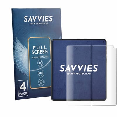 Savvies - Screenprotector voor Motorola Razr Fold (Inner display) - Folie Beschermfolie transparant volledig dekking 4 Stuks