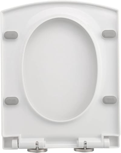 Multifunctionele Toiletzitting Langzaam Sluitend - Dikker, Geluiddempend PP Materiaal - Rechthoekig Ontwerp - Afneembaar - Voor Alle Normale Toiletpotten