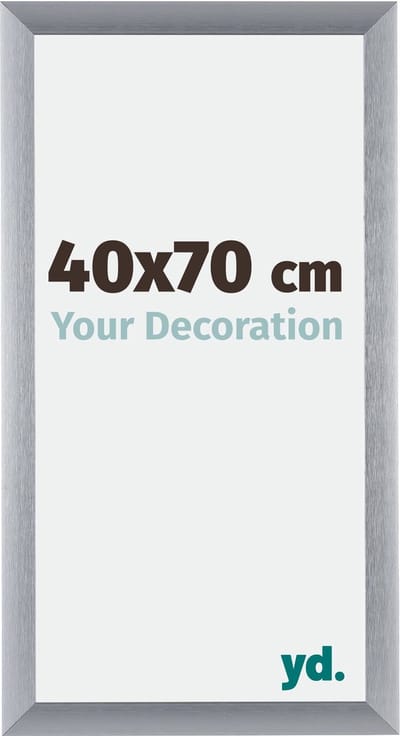 Your Decoration - Fotolijst 40x70 cm - Aluminium - Zilver Geborsteld - Tucson