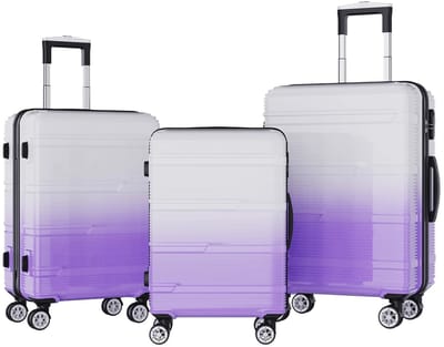 Kofferset 3 delig - Trolley - Harde koffer - Handbagage - Ruimbagage - Reiskoffer met slot