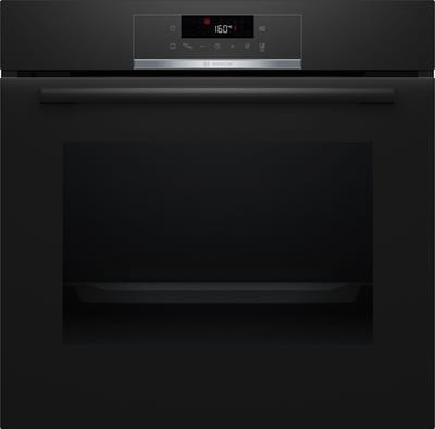 Bosch - HBA571BB3 - Serie 4 - Inbouwoven - Eenvoudig te reinigen met pyrolytische zelfreiniging - Air Fry-functie: voor perfect en gezonde gefrituurde gerechten - Zwart - Energielabel A