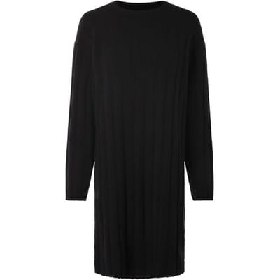 ESMARA Gebreide dames jurk (Zwart, XS (32/34))