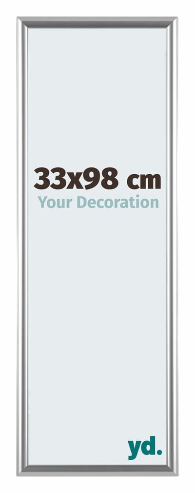 Your Decoration - Fotolijst 33x98 cm - Kunststof - Zilver - Bordeaux