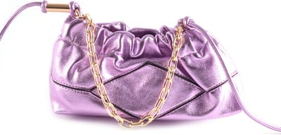 Giuliano kunstlederen schoudertas Bijou - Metallic - Lila - Dames