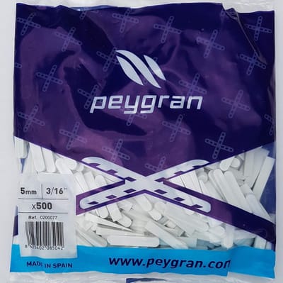 Tegelafstandhouders 5mm voor perfecte tegelvoegen 500 stuks