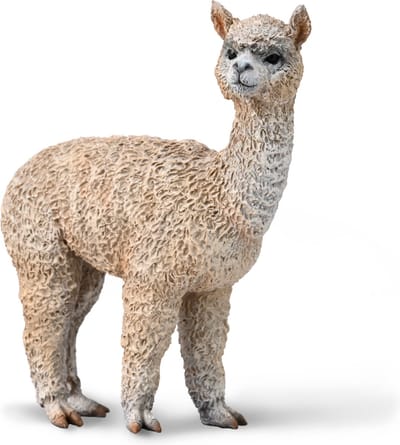 COLLECTA Figurine - Alpaca - (M) - Boerderijdieren - Handgeschilderd - Miniatuur