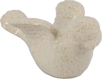 Aardewerk vogel beige wb
