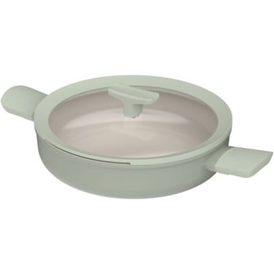 LEO Sauteerpan antikleef met dubbele handgreep en deksel Balance Sage - Ø 26cm - Groen - PFAS-vrij