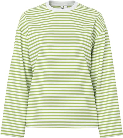 Pieces T-shirt Pcsadie Ls Top Jrs Noos 17146655 Bright White Herbal Garden Dames Maat - L