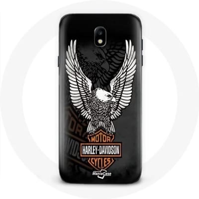 Coque pour Samsung Galaxy J7 2017 Harley Davidson aigle logo
