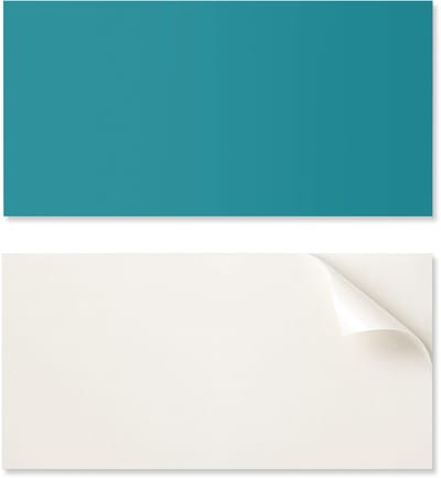 Zelfklevende vinyl decoratie met patroon voor de slaapkamer, 100x50 cm, turquoise kleur