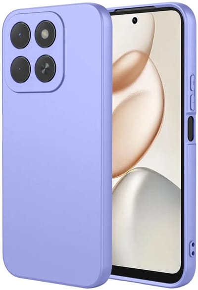 Hoesje geschikt voor HONOR 400 Smart - Phonesta Soft Silk Silicone Back Cover - Paars