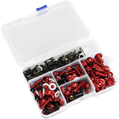177PCS Motorfiets Kuipbout Kit Kleurrijk M5 M6 Motorfiets Windscherm Schroeven Vervanging Voor SUZUKI GSXR600 GSXR750 Red rood