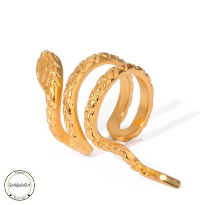 Borasi Snake Ear Cuff | Slang Ear Cuff | Goldplated | Oorbellen | Dames Sieraden | Luxe Geschenkzakje |