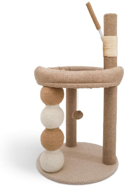 DailySupplies® Krabpaal voor Grote Katten - Krabton - Kattenhuis - Beige