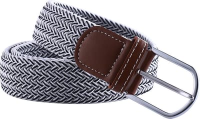 Elastische Geweven Riem Gevlochten Riem Rekbaar Stripes Zwart/Wit
