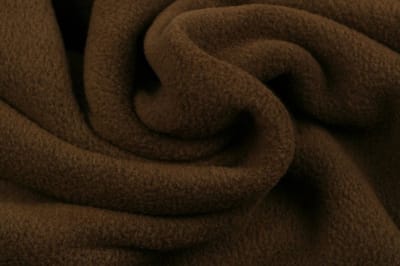 10 meter fleece stof - Bruin - 100% polyester
