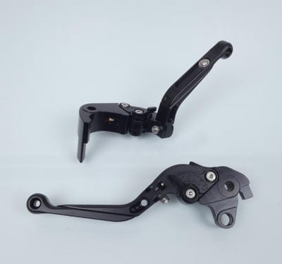 Levier Myra pour moto Honda 1000 Cb Ra Abs 2008 à 2016 alu CNC noir / paire Neuf