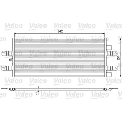 Condensator, airconditioning VALEO 815093