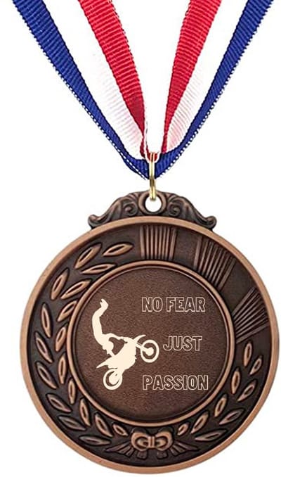 Akyol - geen angst gewoon een passie medaille bronskleuring - Sport - familie vrienden sporters - cadeau