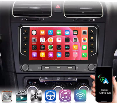 ESSGOO Autoradio voor Volkswagen GOLF MK5 MK6 PASSAT Touran EOS Polo - Android 15 - 4 GB +64 GB - 7 inch - Draadloos Apple Carplay en Android Auto - GPS-Navigatie - Bluetooth - Wifi