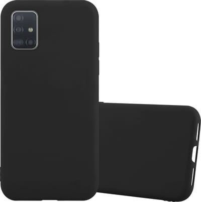 Cadorabo Hoesje geschikt voor Samsung Galaxy A52 (4G / 5G) / A52s in CANDY ZWART - Beschermhoes gemaakt van flexibel TPU silicone Case Cover