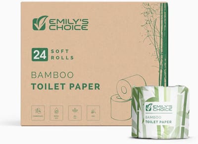 Bamboe Toiletpapier 24 Megarollen Zacht en Duurzaam Boomvrij