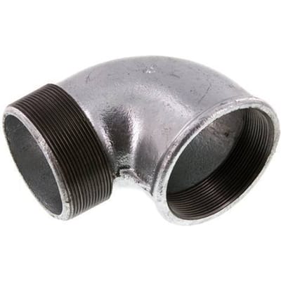Rp 3'' x R 3'' F/M Verzinkt Gietijzeren L-Fitting 90graden 25 Bar - FL2E-FM-IZ-300R